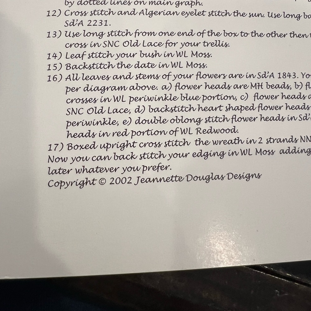 Jeanette Douglas Designs Take Time To Garden‎ Cross Stitch Pattern Needlepoint - Picture 3 of 4